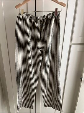 Eterna Black & White Vertical pants